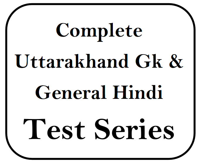 Uttarakhand GK & Hindi (Complete)